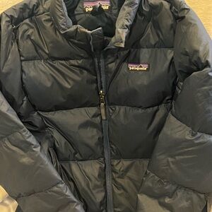 Patagonia boys blue puffer coat